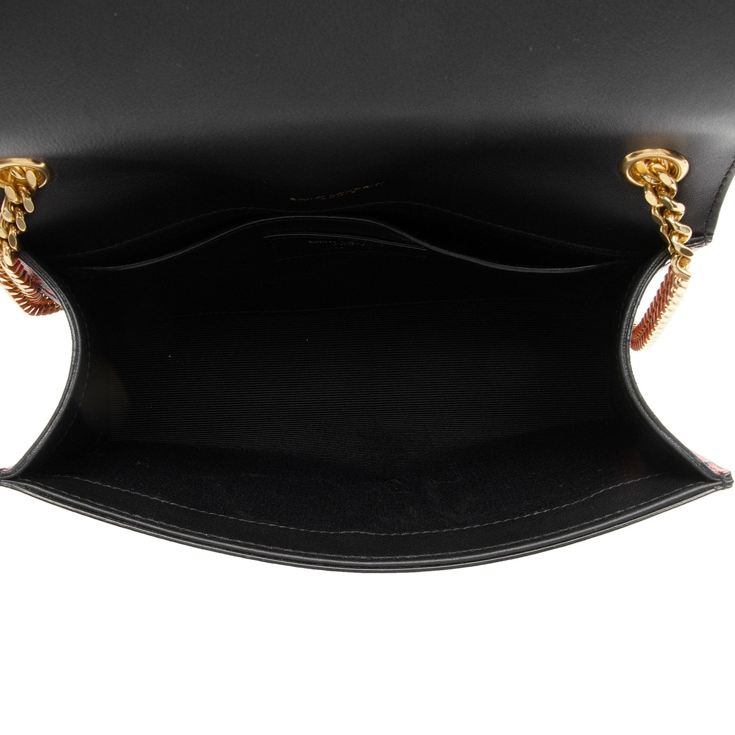 Saint Laurent Leopard Heart Print Leather Monogram Kate Small Shoulder Bag V8CWAD