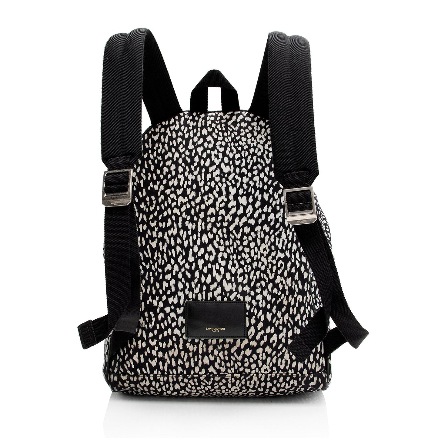 Saint Laurent Leopard Print Canvas City Backpack lc0KDV