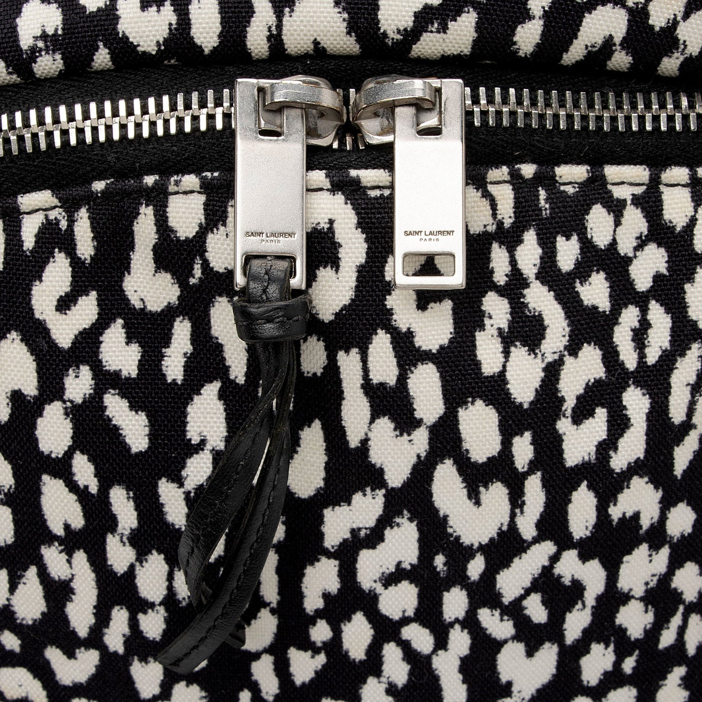 Saint Laurent Leopard Print Canvas City Backpack lc0KDV
