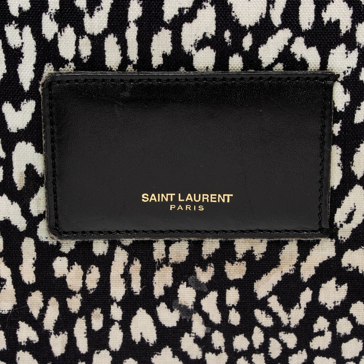 Saint Laurent Leopard Print Canvas City Backpack lc0KDV