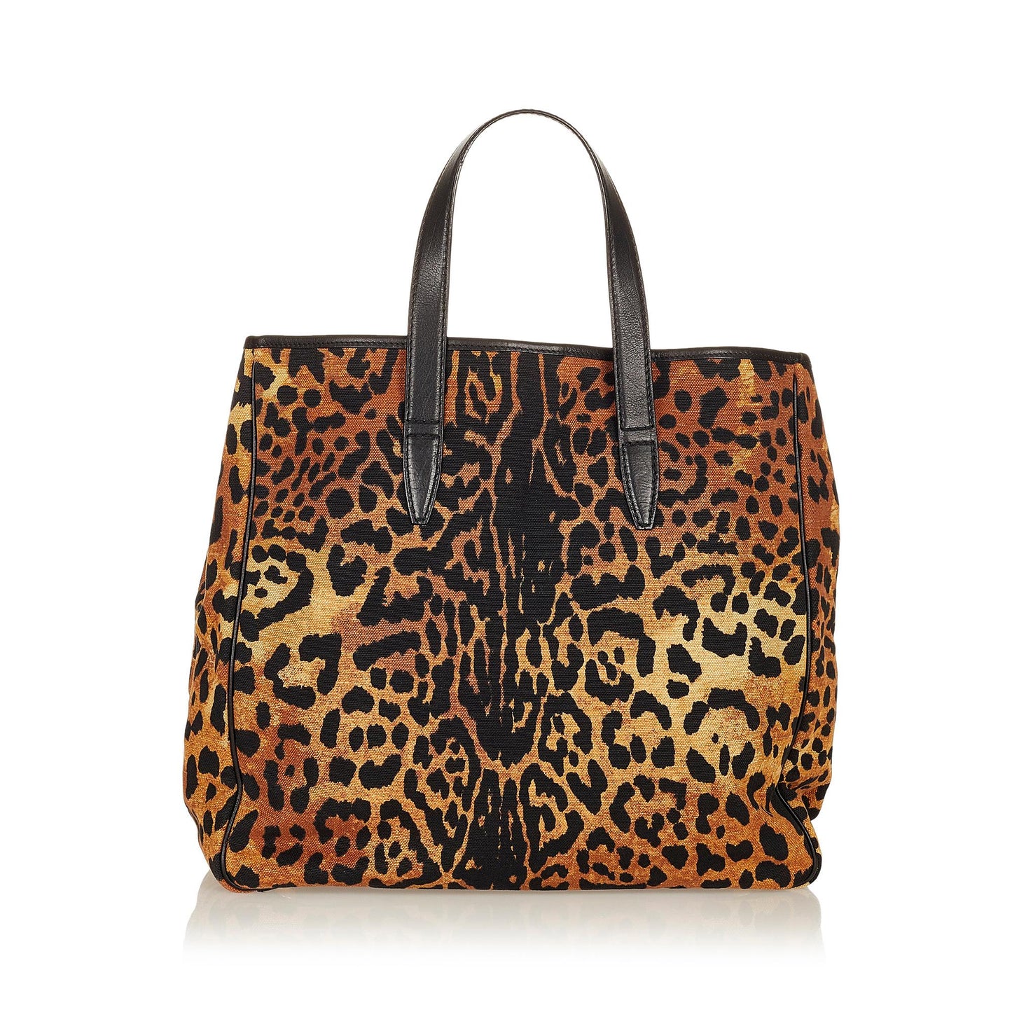 Saint Laurent Leopard Print Tote Bag (SHG-31053