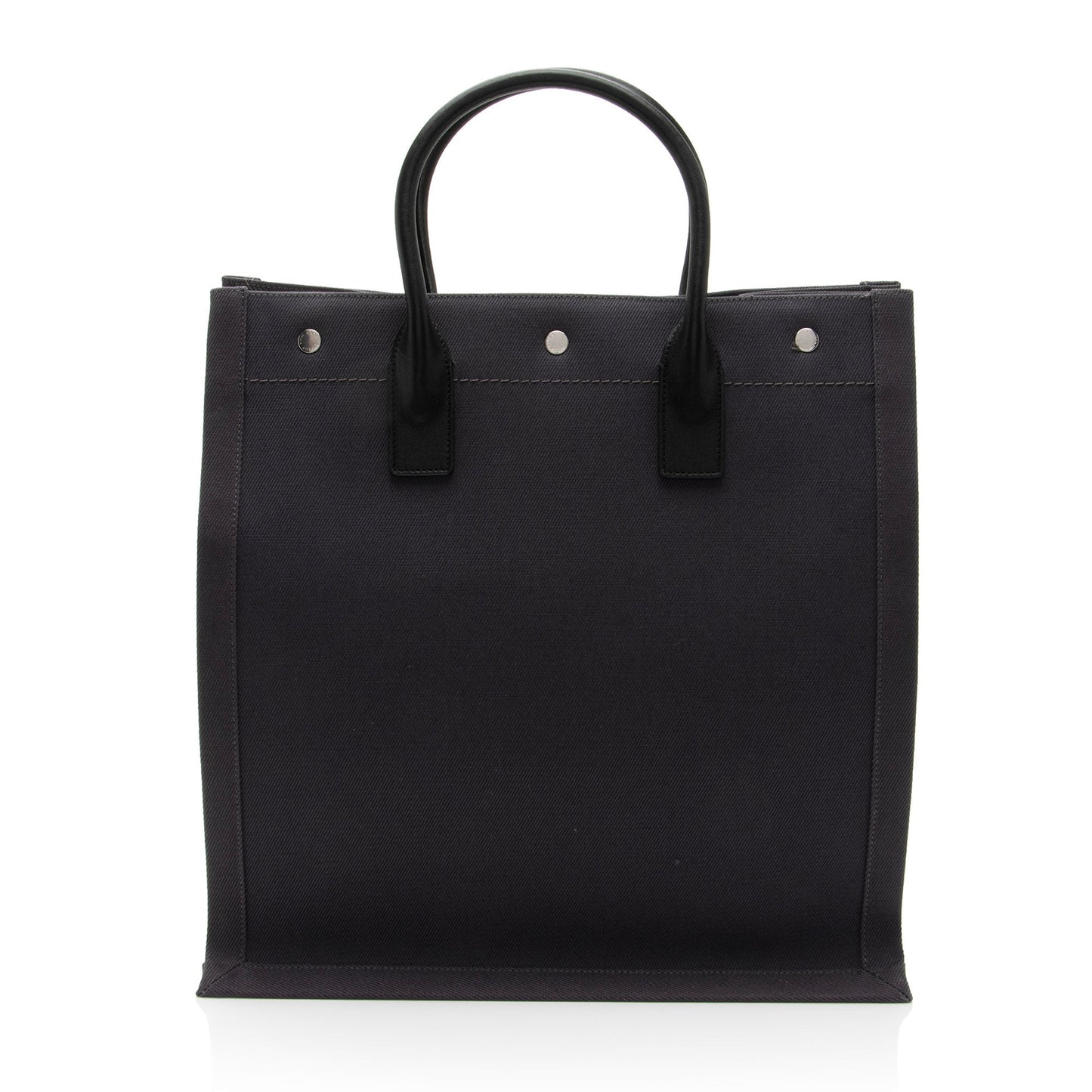 Saint Laurent Linen Calfskin Rive Gauche N/S Tote s008io