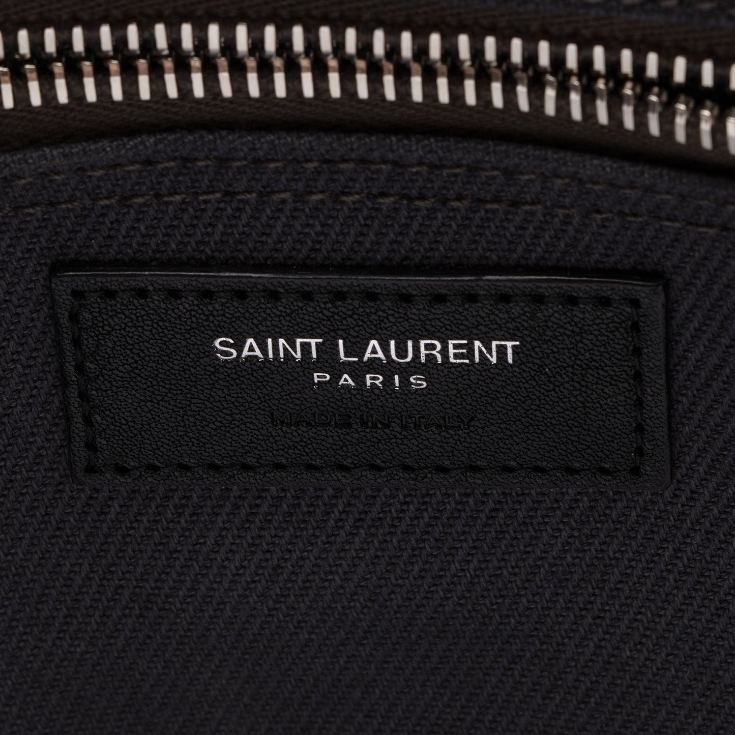 Saint Laurent Linen Calfskin Rive Gauche N/S Tote s008io