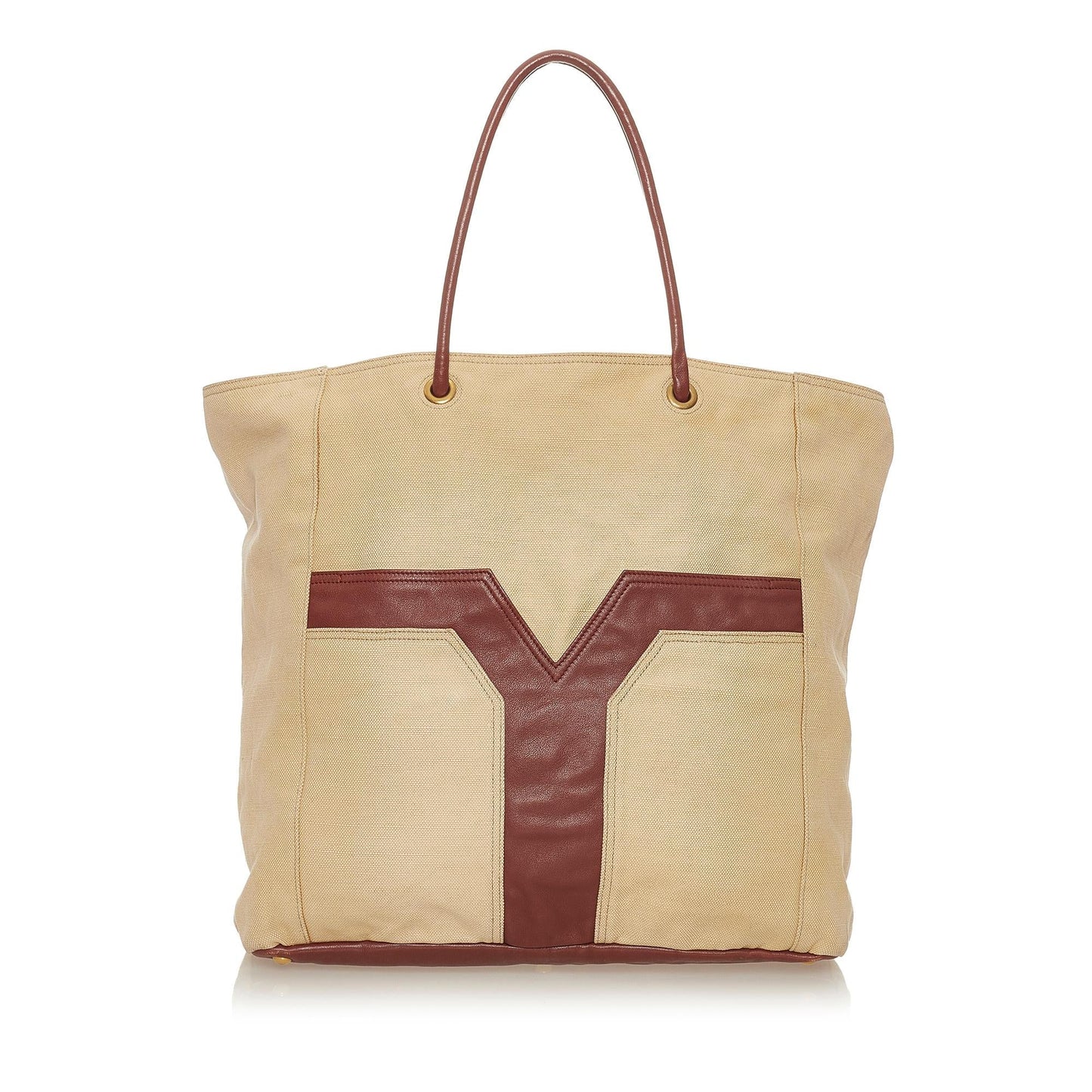 Saint Laurent Lucky Chyc Canvas Tote Bag (SHG-27947
