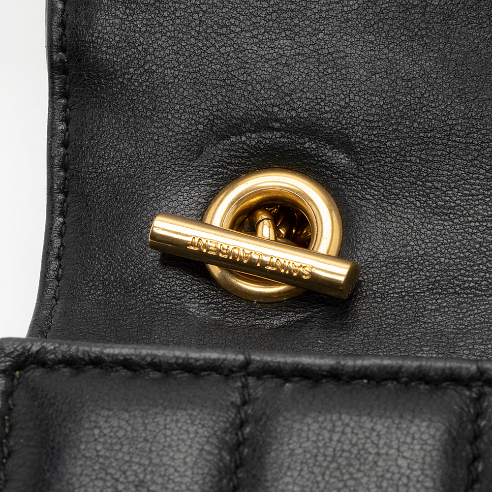 Saint Laurent Matalasse Calfskin Vicky Chain Wallet 21988