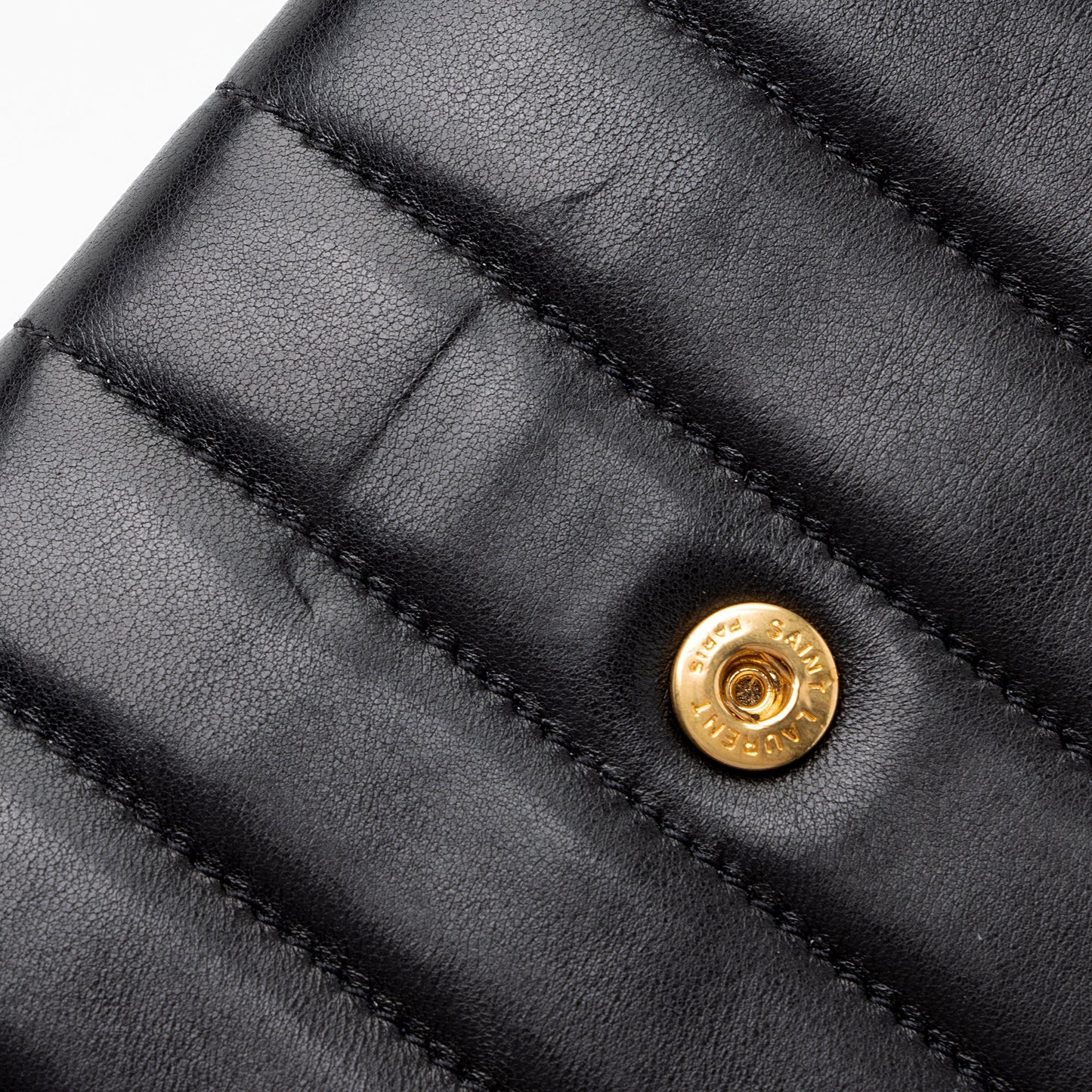 Saint Laurent Matalasse Calfskin Vicky Continental Wallet 22903