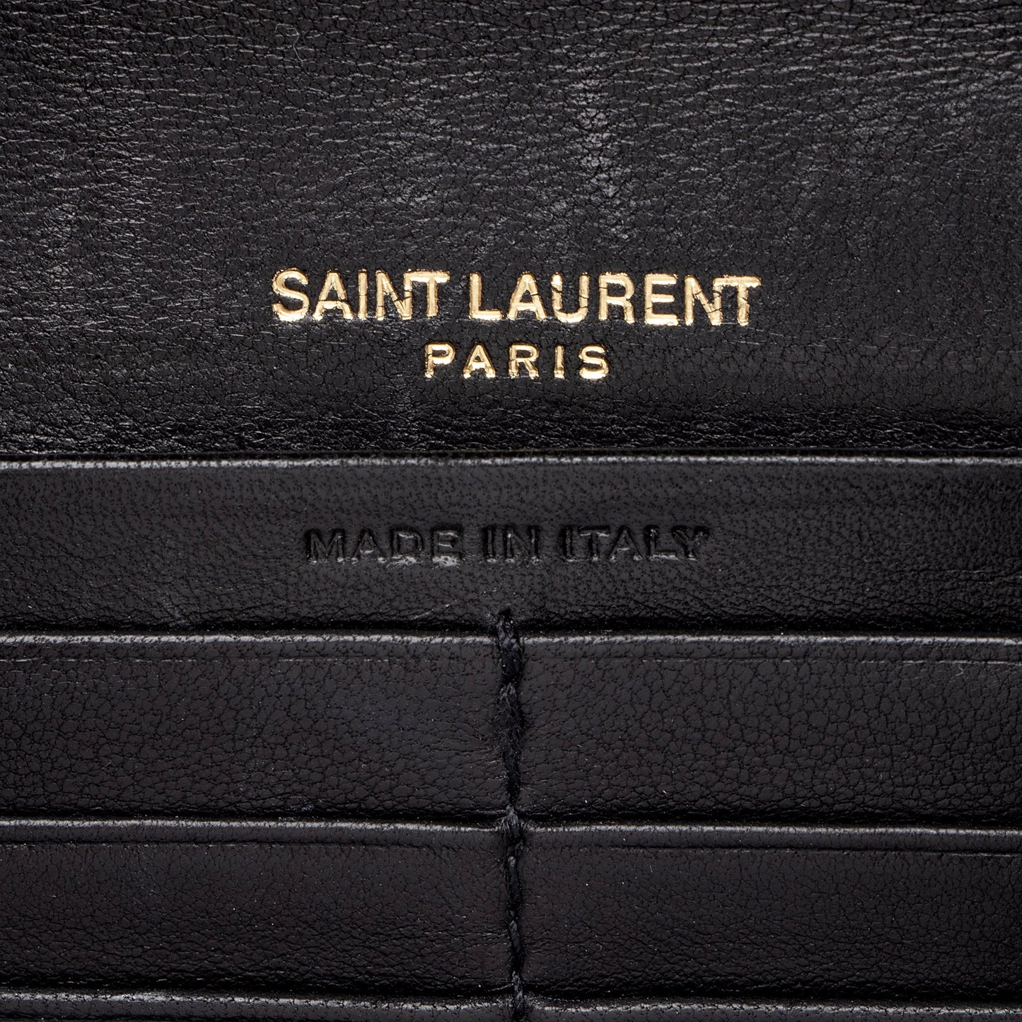 Saint Laurent Matalasse Calfskin Vicky Continental Wallet 22903