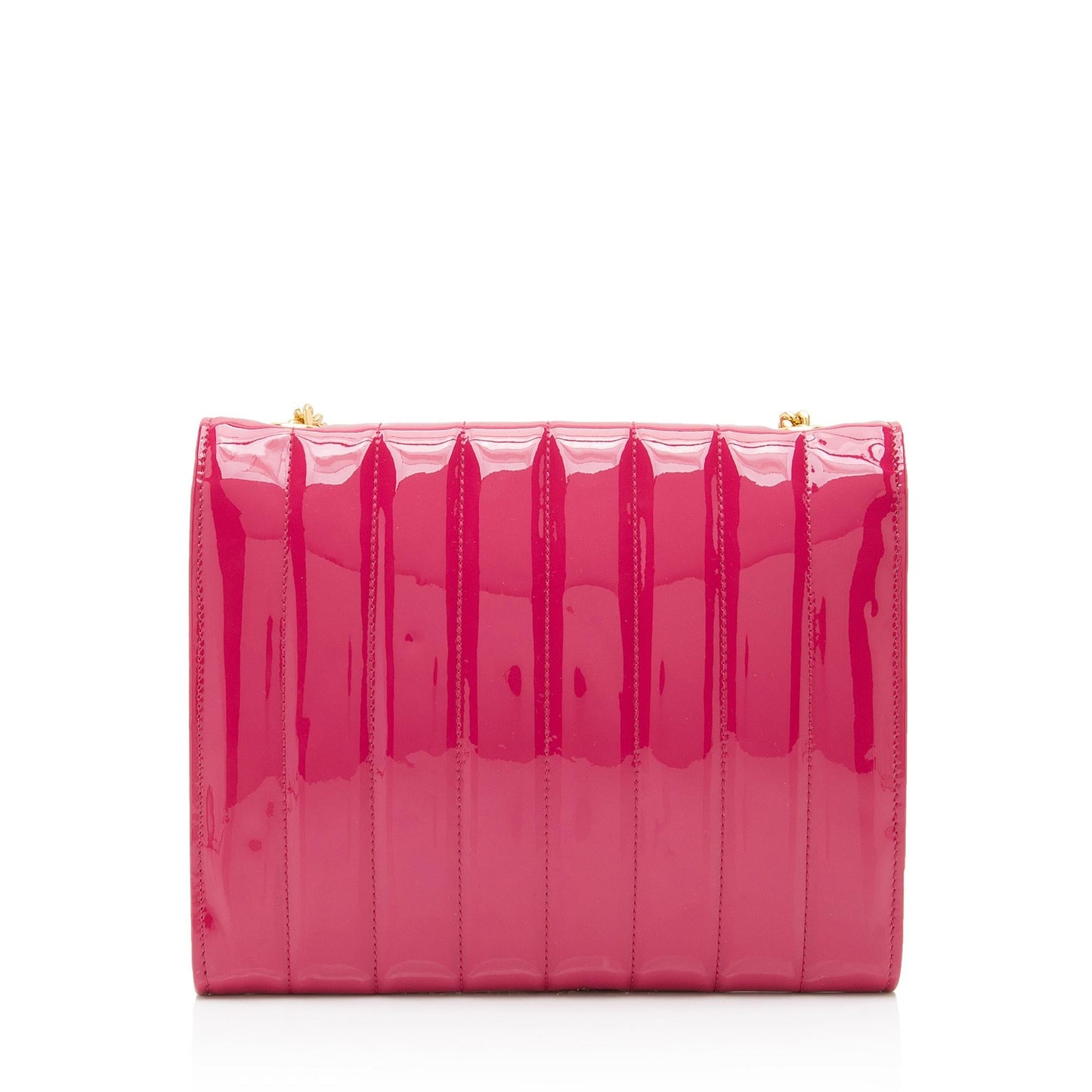 Saint Laurent Matalasse Patent Leather Monogram Vicky Chain Wallet GZpZIV