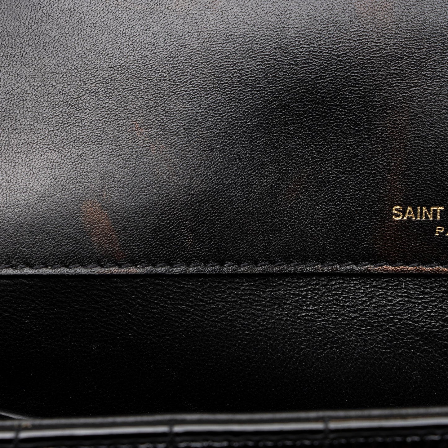 Saint Laurent Matalasse Patent Leather Monogram Vicky Large Shoulder Bag zhdP3r