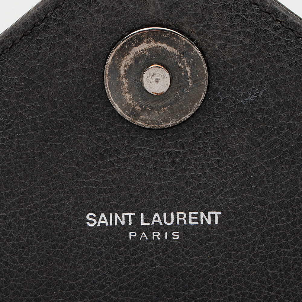 Saint Laurent Matelasse Calfskin Monogram College Large Shoulder Bag 19382