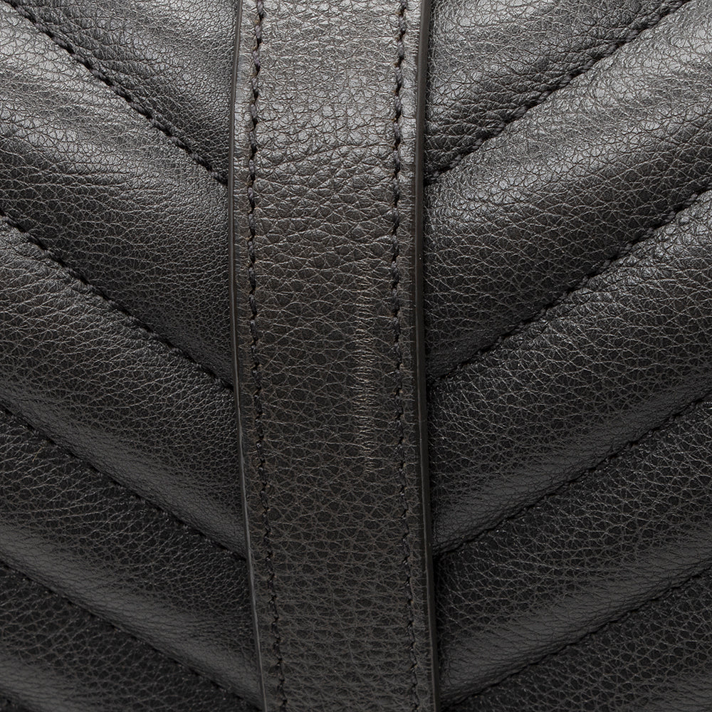 Saint Laurent Matelasse Calfskin Monogram College Large Shoulder Bag 19382