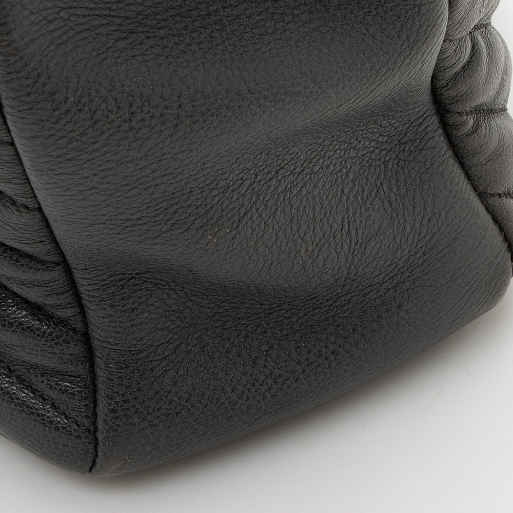 Saint Laurent Matelasse Calfskin Monogram College Large Shoulder Bag 19382