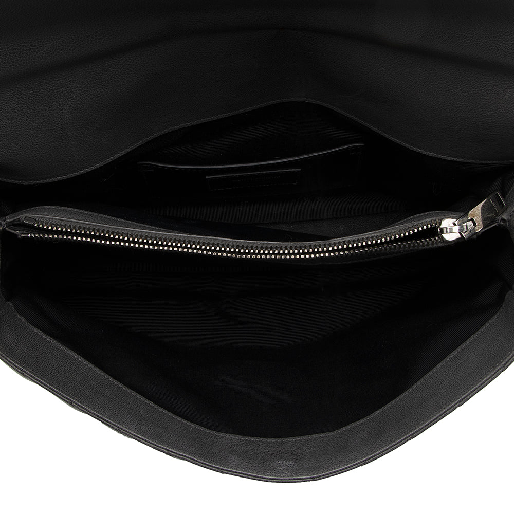 Saint Laurent Matelasse Calfskin Monogram College Large Shoulder Bag 19382