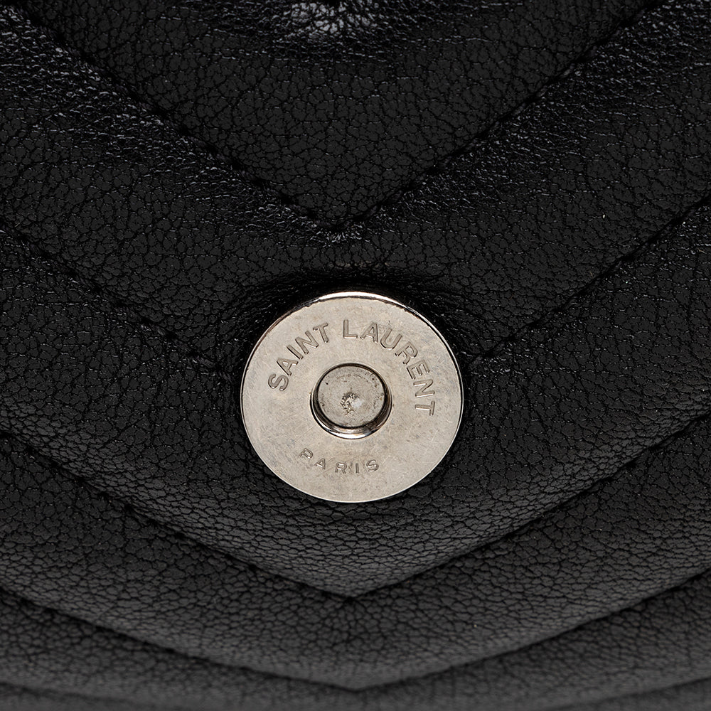 Saint Laurent Matelasse Calfskin Classic Monogram College Large Shoulder Bag 20904