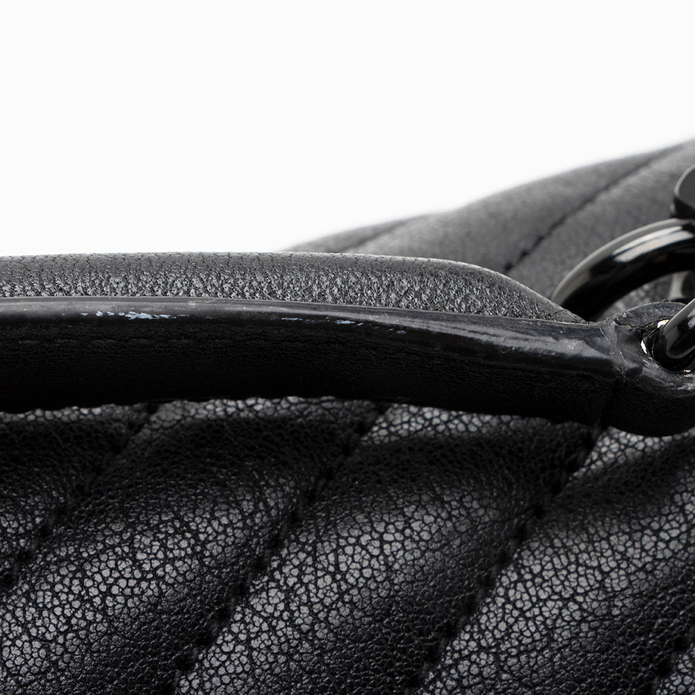 Saint Laurent Matelasse Calfskin Classic Monogram College Large Shoulder Bag 20904
