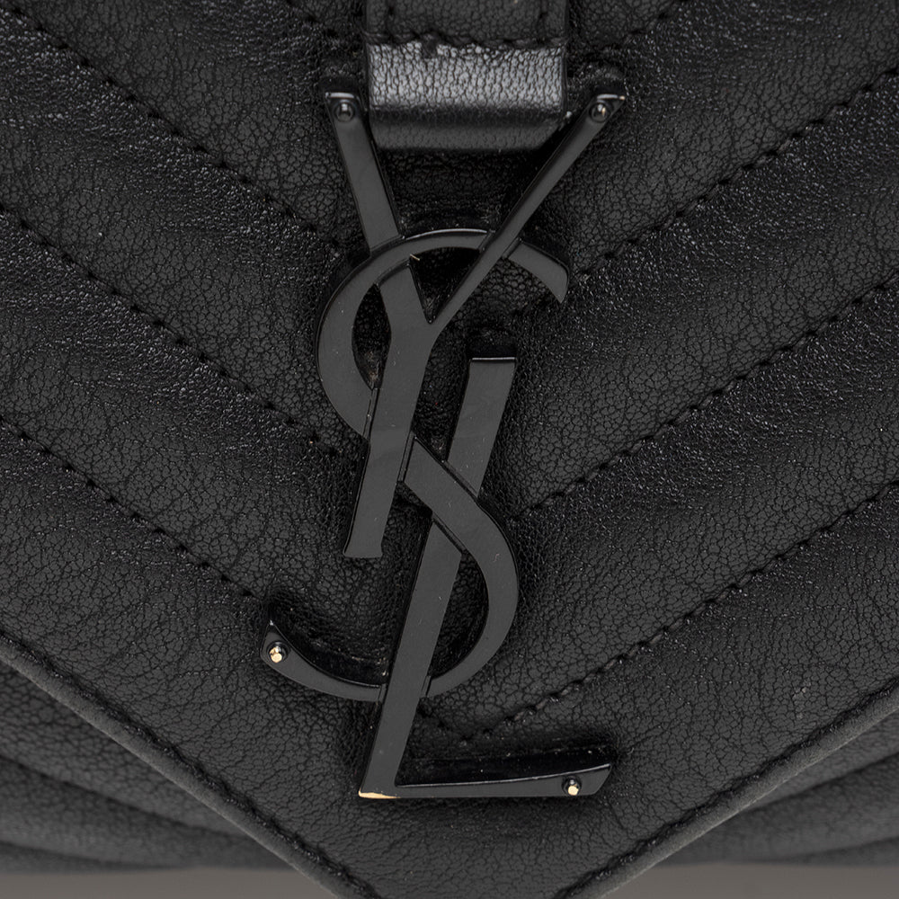 Saint Laurent Matelasse Calfskin Classic Monogram College Large Shoulder Bag 20904