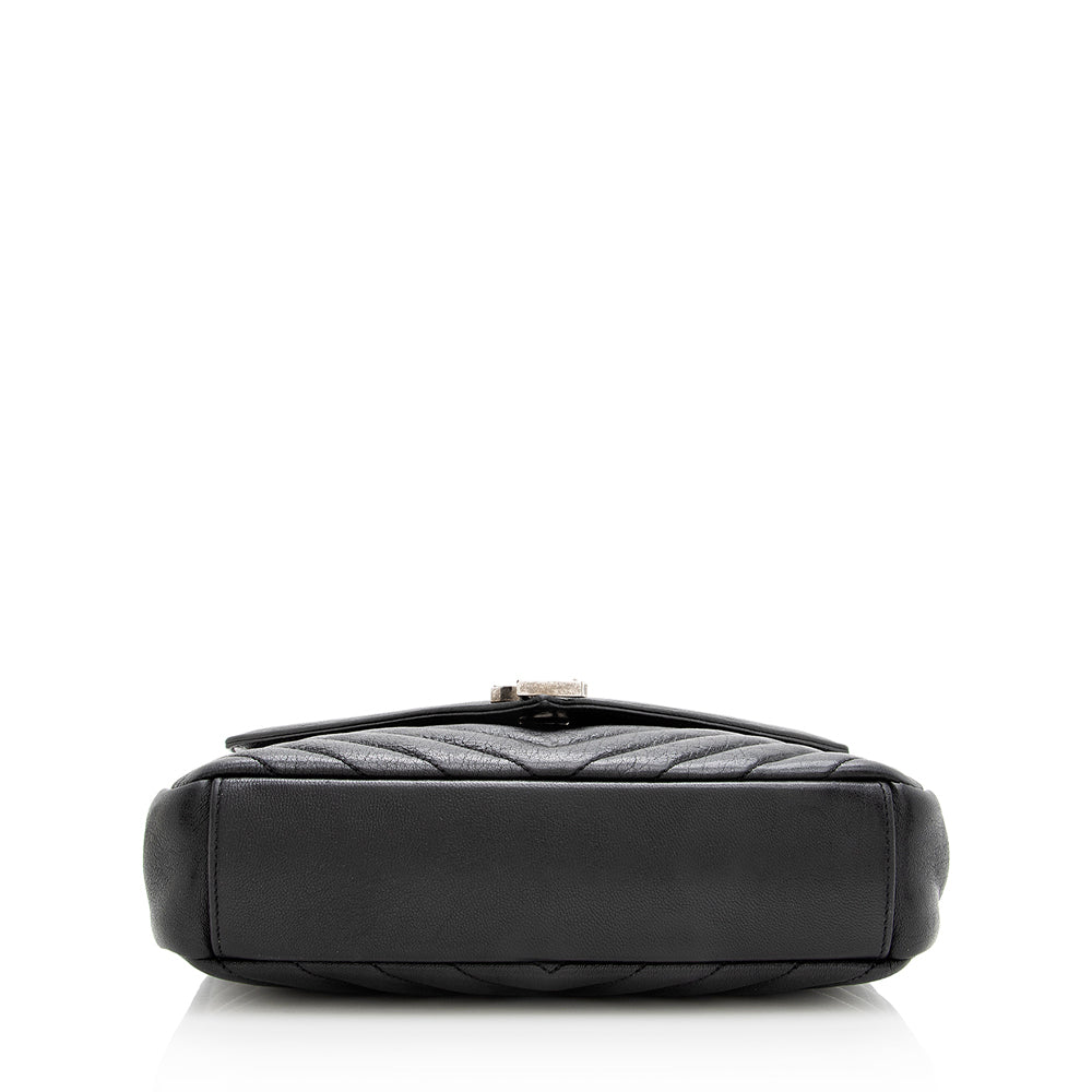 Saint Laurent Matelasse Calfskin Monogram Medium College Top Handle Bag 18909