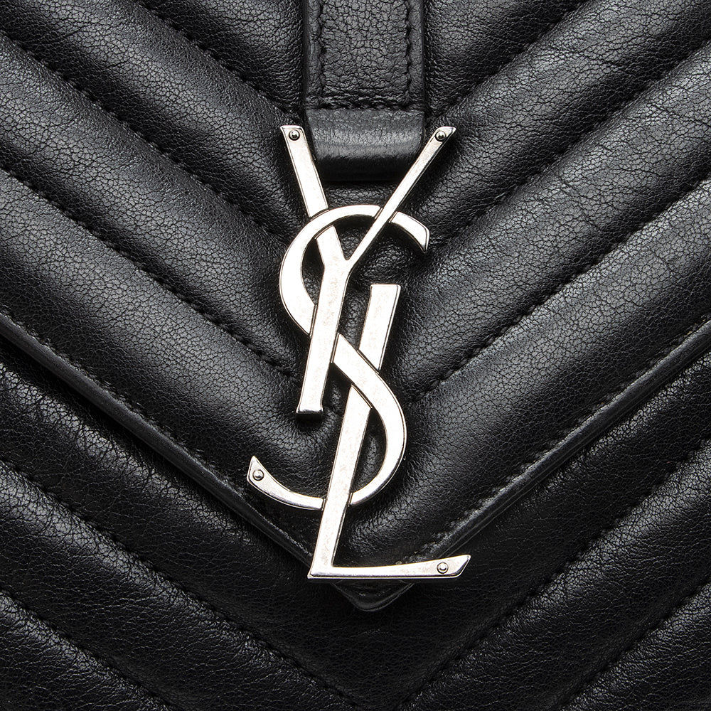 Saint Laurent Matelasse Calfskin Monogram Medium College Top Handle Bag 18909
