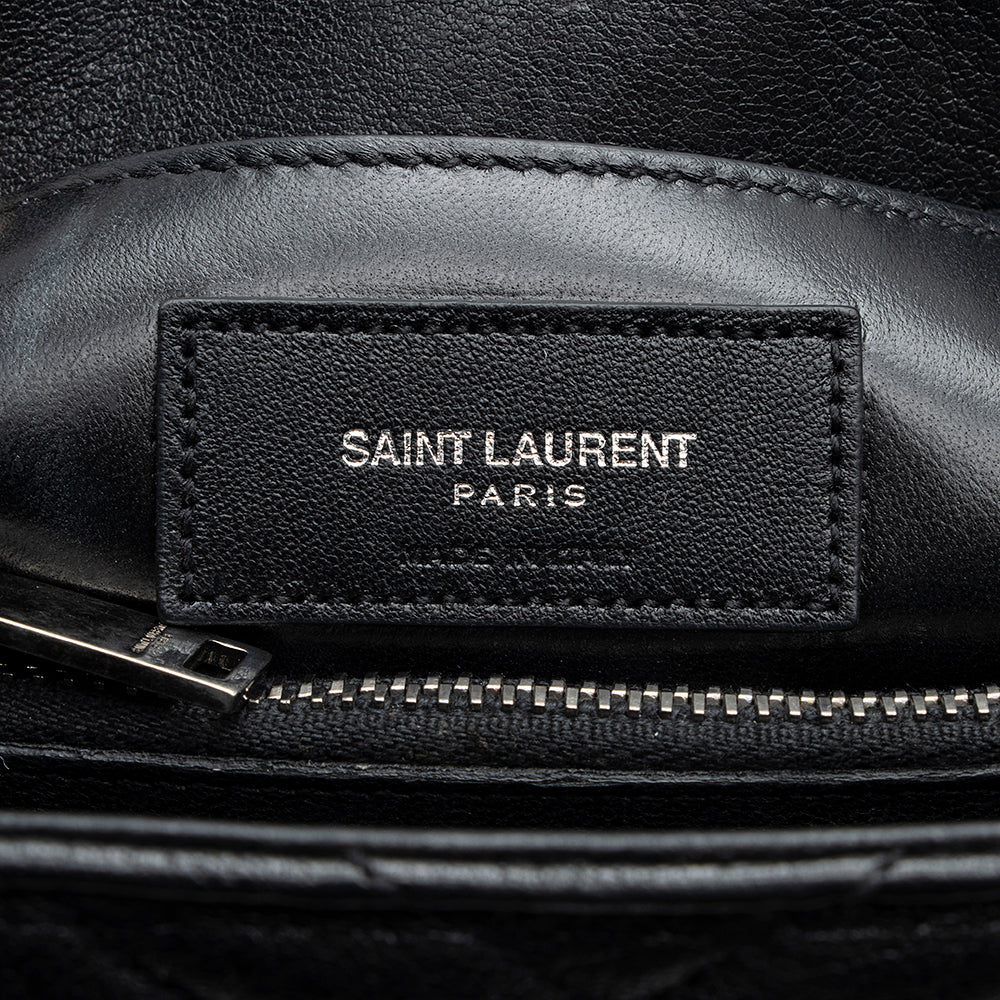 Saint Laurent Matelasse Calfskin Monogram Medium College Top Handle Bag 18909
