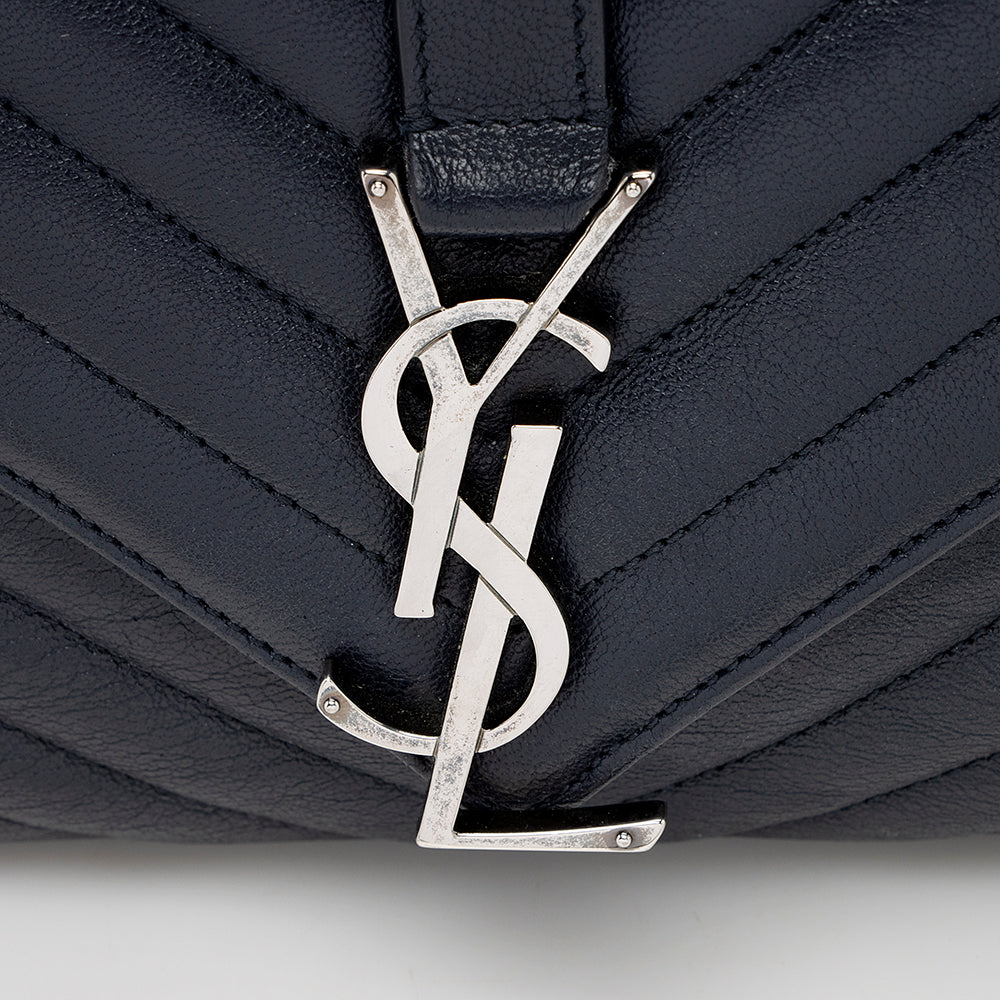 Saint Laurent Matelasse Calfskin Classic Monogram College Large Shoulder Bag 18581