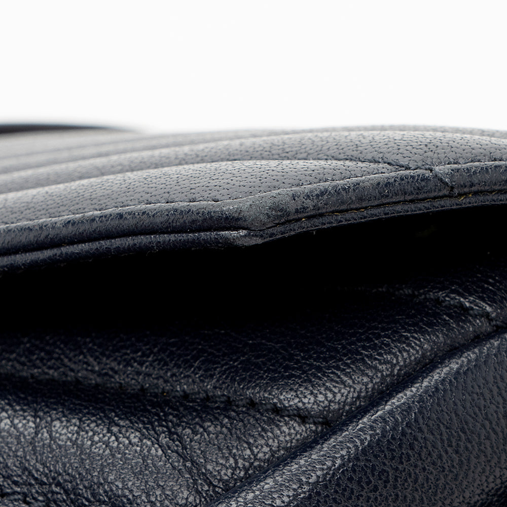 Saint Laurent Matelasse Calfskin Classic Monogram College Large Shoulder Bag 18581