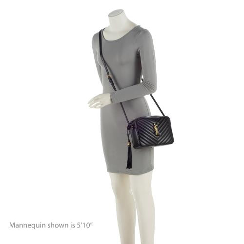 Saint Laurent Matelasse Calfskin Monogram Lou Camera Bag 23153