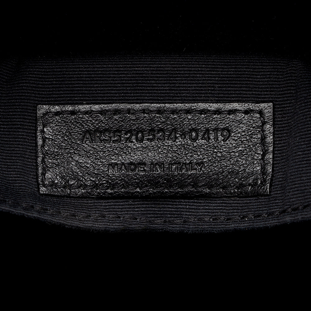 Saint Laurent Matelasse Calfskin Matte Black Lou Camera Bag - FINAL SALE 20006
