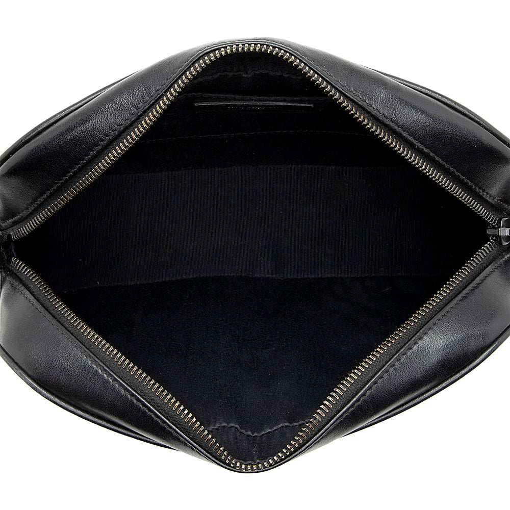 Saint Laurent Matelasse Calfskin Matte Black Lou Camera Bag - FINAL SALE 20006