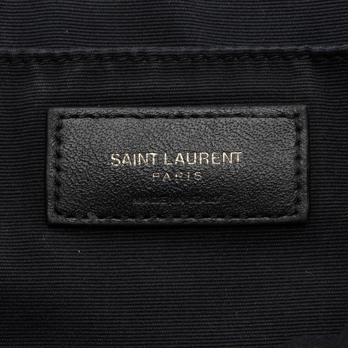 Saint Laurent Matelasse Calfskin Matte Black Monogram Lou Camera Bag APSLqT