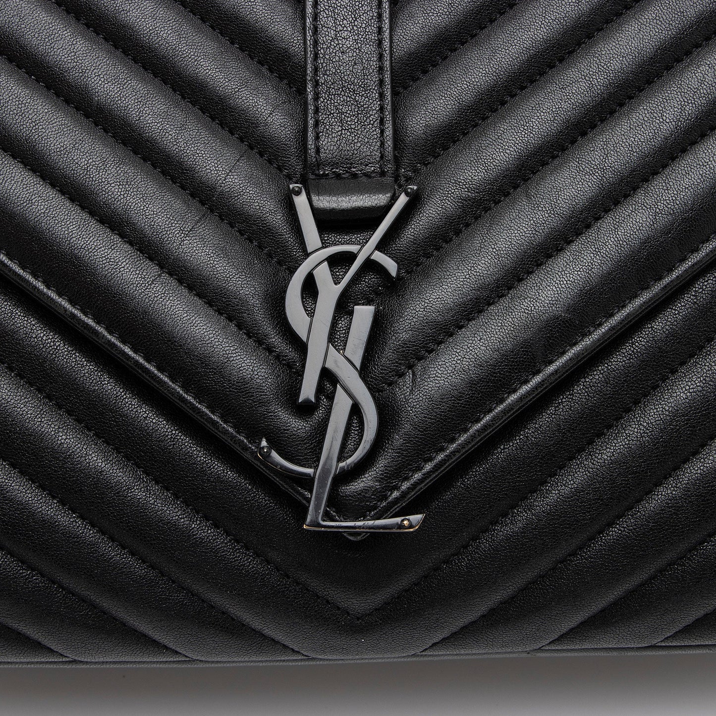 Saint Laurent Matelasse Calfskin Monogram College Large Shoulder Bag NTG48D