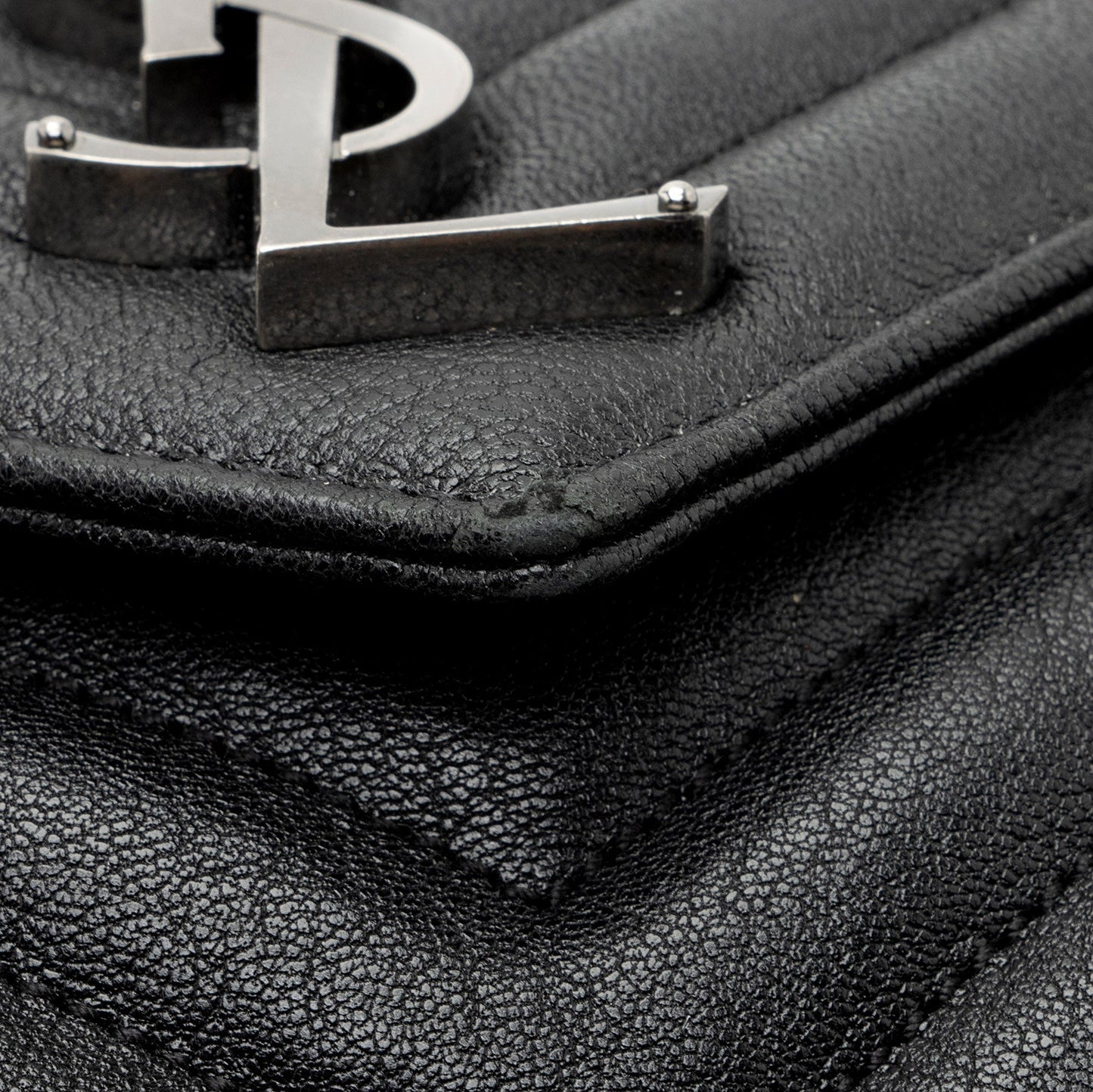 Saint Laurent Matelasse Calfskin Monogram College Large Shoulder Bag 6MZ4bL