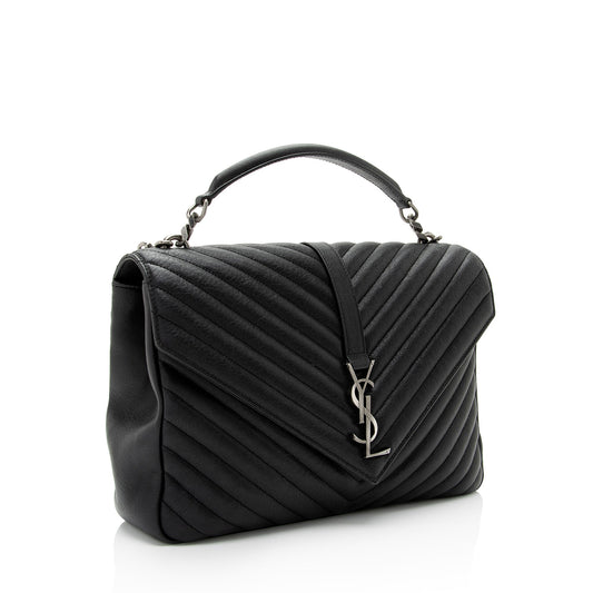 Saint Laurent Matelasse Calfskin Monogram College Large Shoulder Bag 6MZ4bL