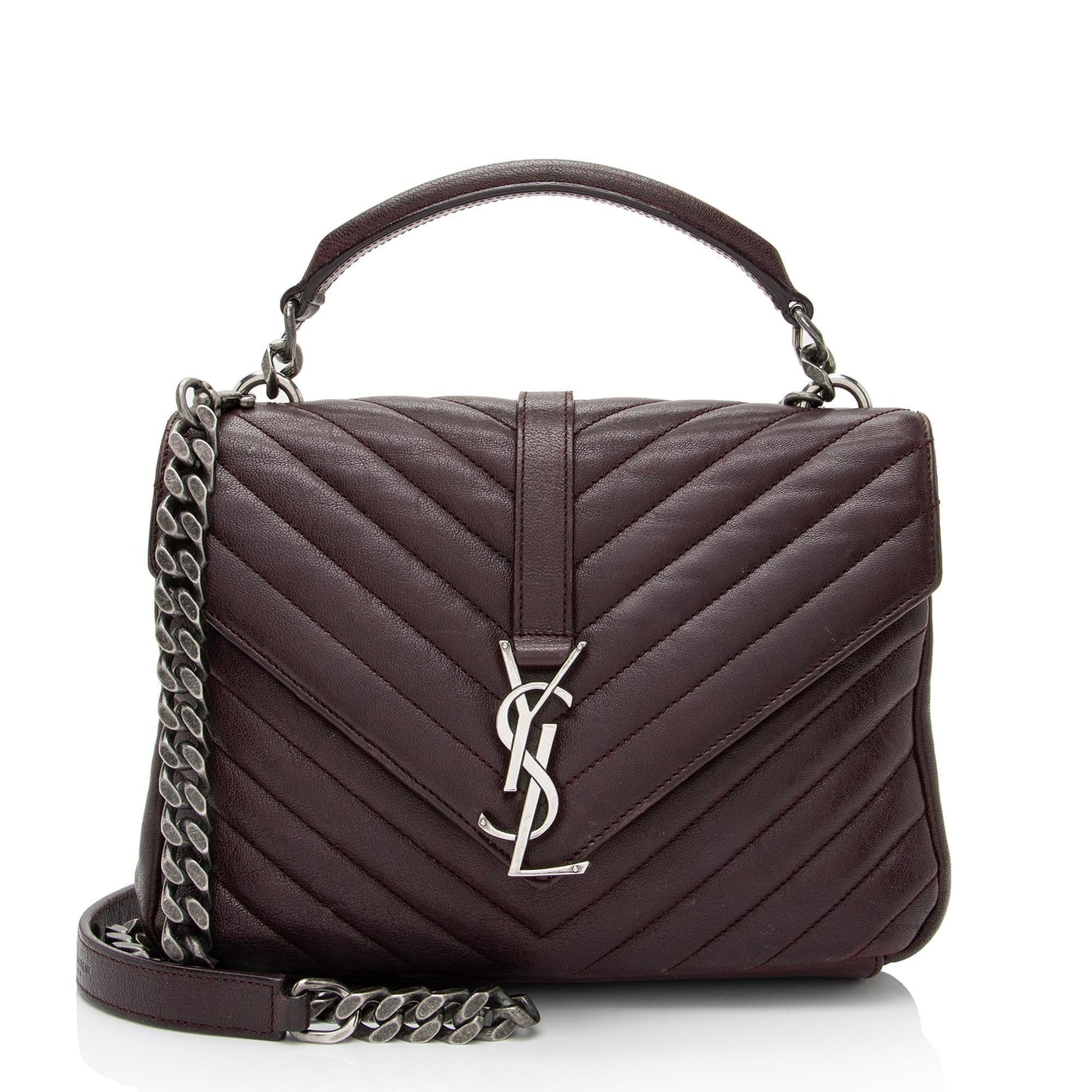 Saint Laurent Matelasse Calfskin Monogram College Medium Shoulder Bag yq7Kyh