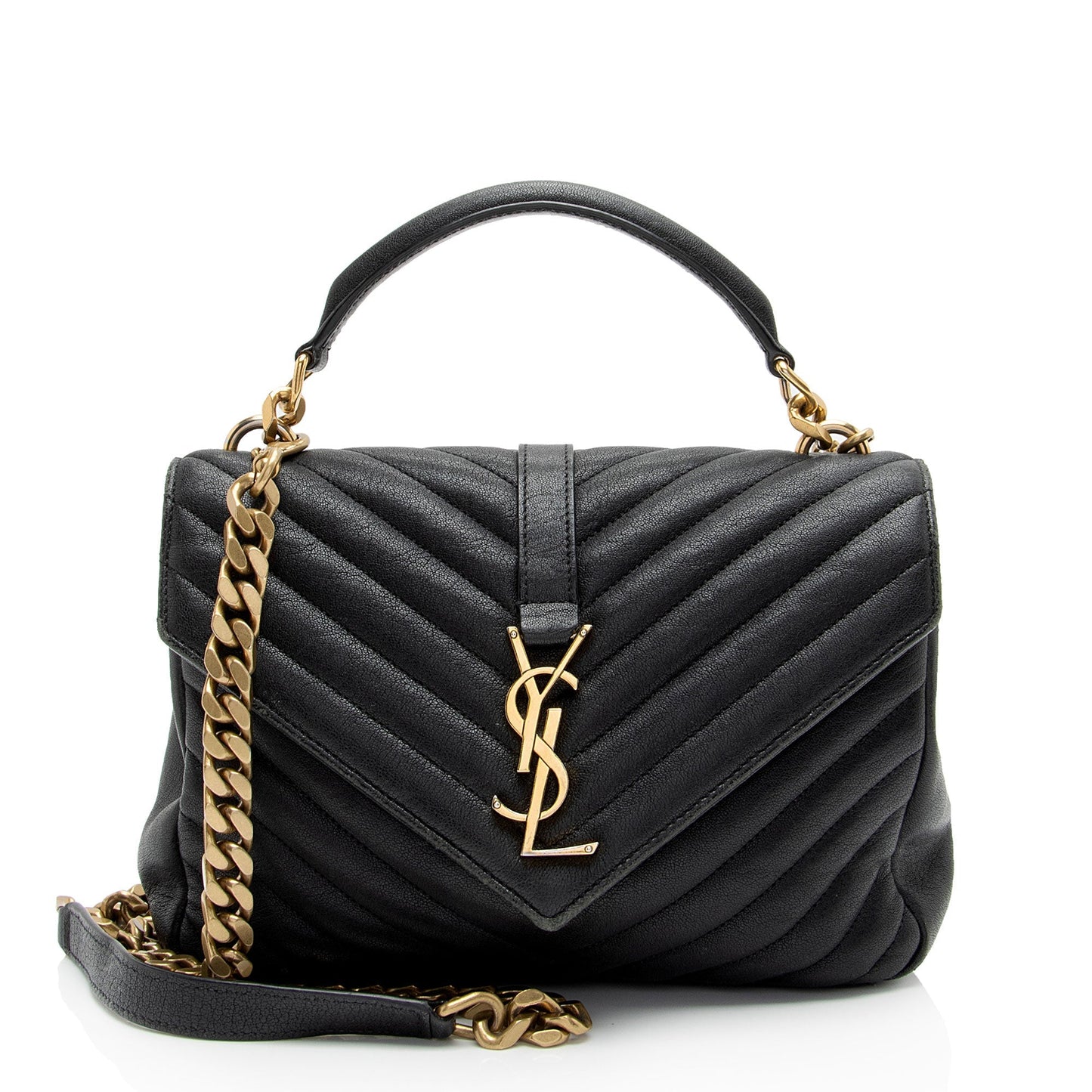 Saint Laurent Matelasse Calfskin Monogram College Medium Shoulder Bag p3Eevf