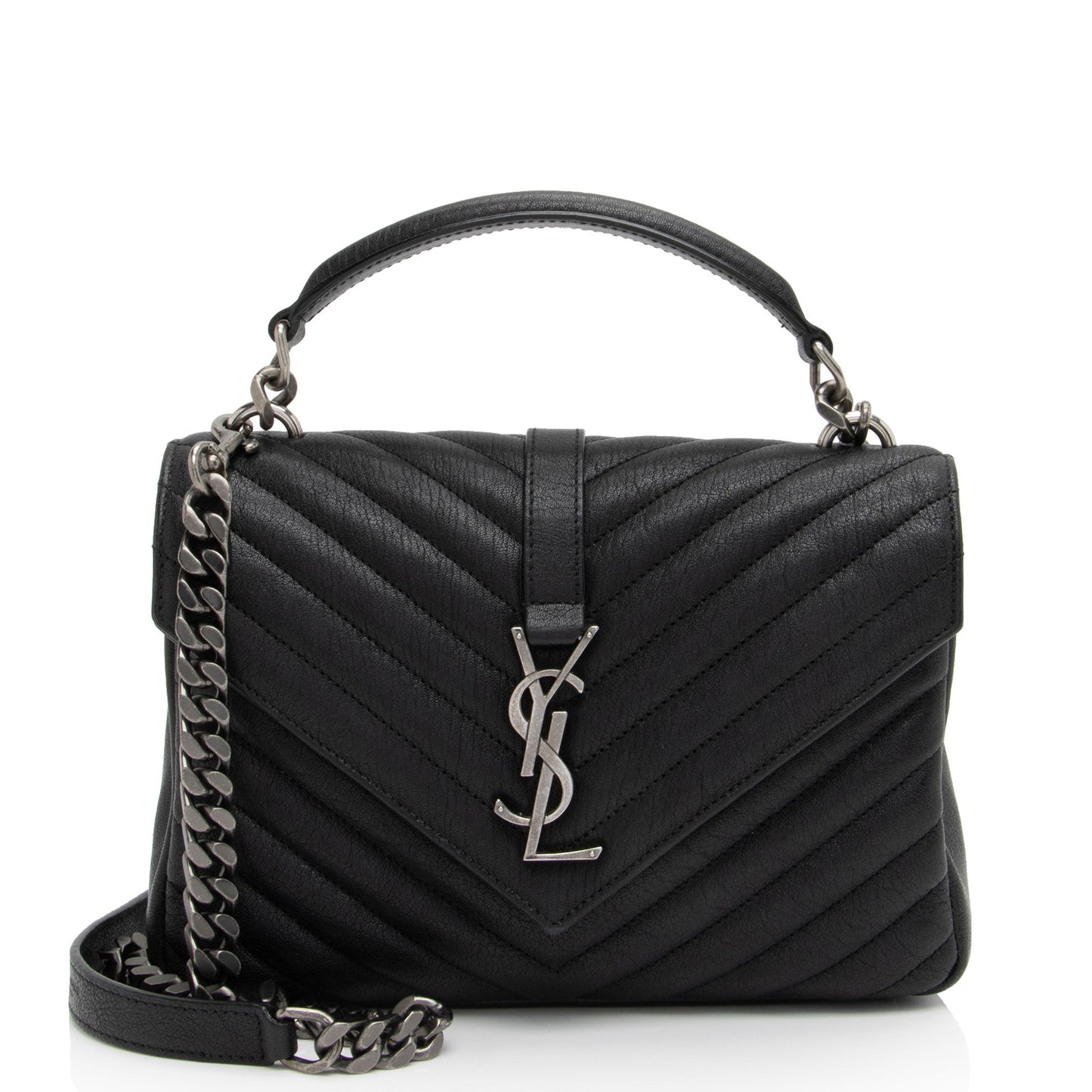 Saint Laurent Matelasse Calfskin Monogram College Medium Shoulder Bag 1hq9qs