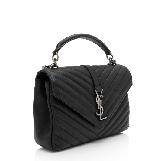 Saint Laurent Matelasse Calfskin Monogram College Medium Shoulder Bag 1hq9qs