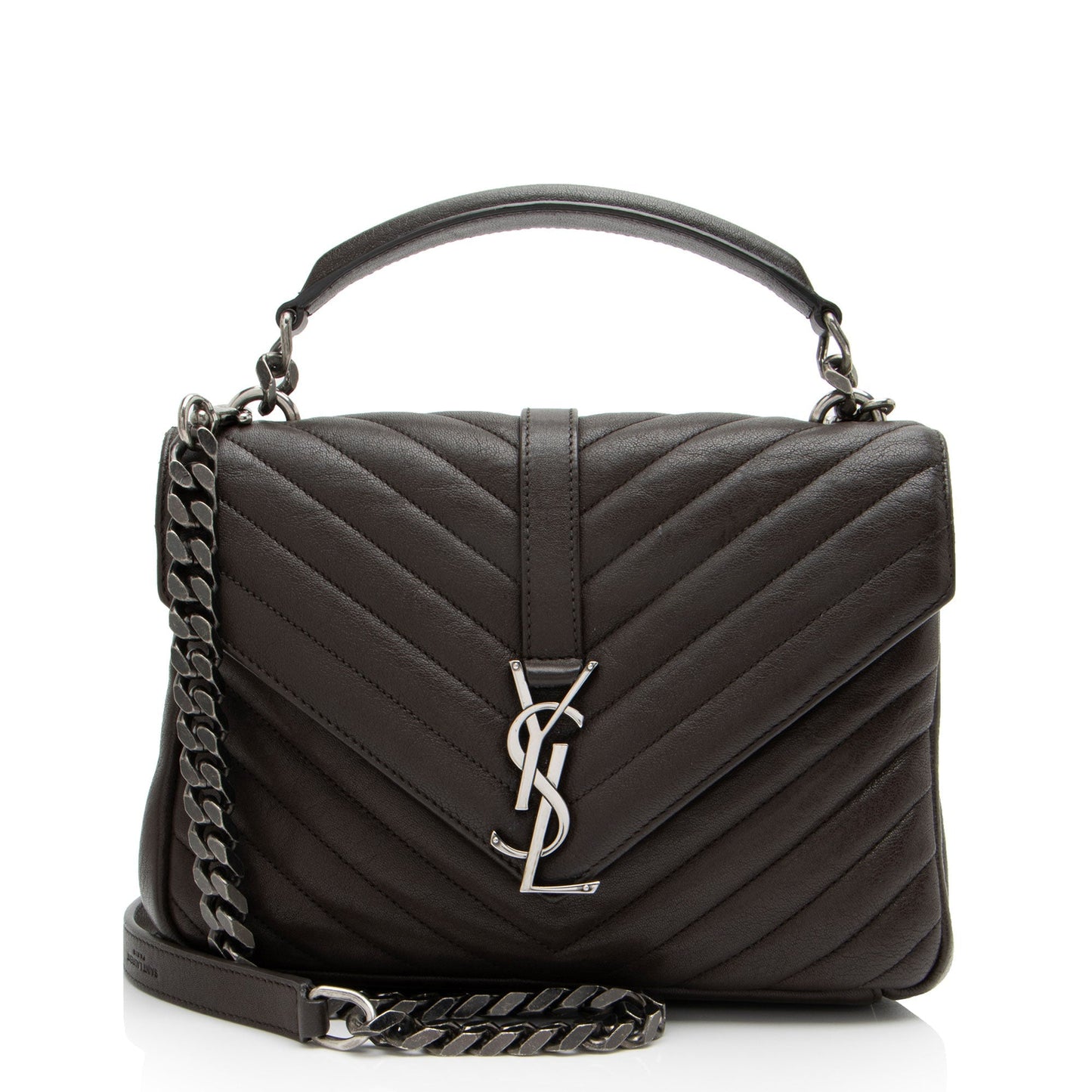 Saint Laurent Matelasse Calfskin Monogram College Medium Shoulder Bag pQi1Ft