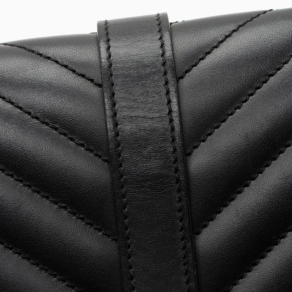 Saint Laurent Matelasse Calfskin Monogram Large Envelope Bag 19439