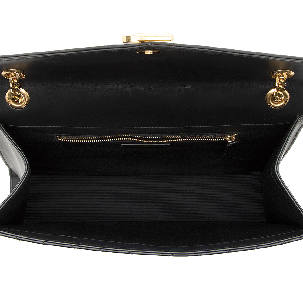Saint Laurent Matelasse Calfskin Monogram Large Envelope Bag 19439
