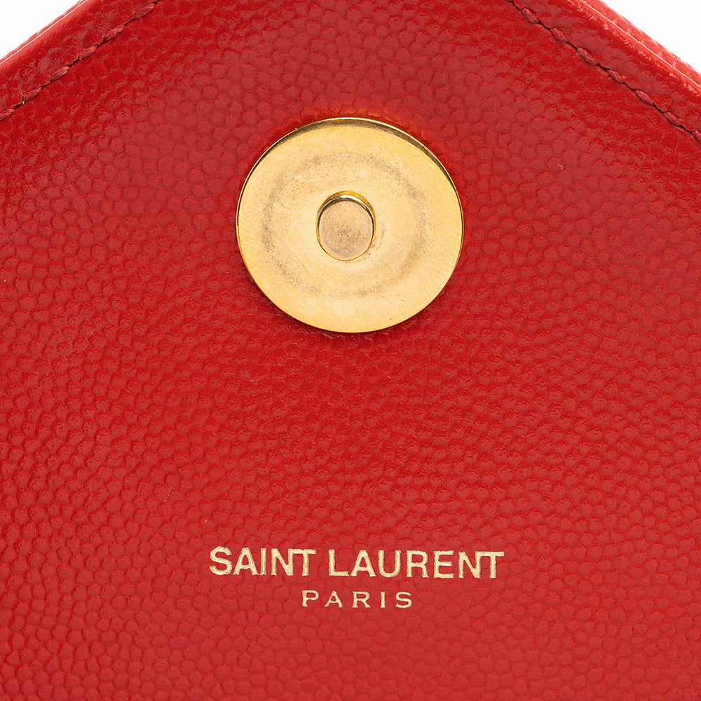 Saint Laurent Matelasse Grain de Poudre Monogram Large Shoulder Bag 19699