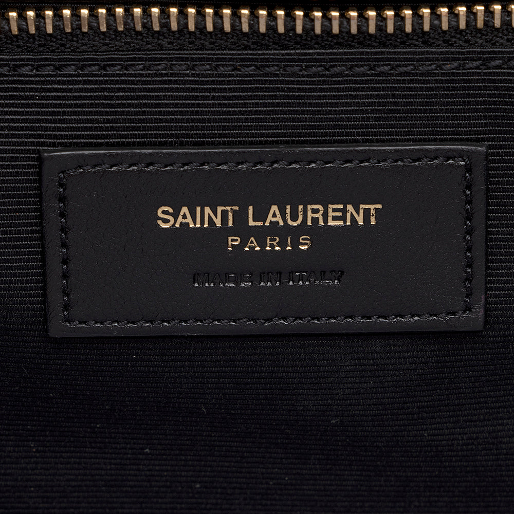 Saint Laurent Matelasse Grain de Poudre Monogram Large Shoulder Bag 19699