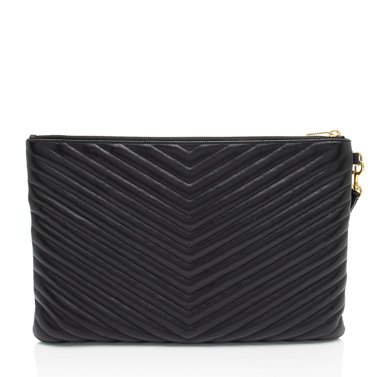 Saint Laurent Matelasse Calfskin Monogram Large Wristlet Cxxp2w