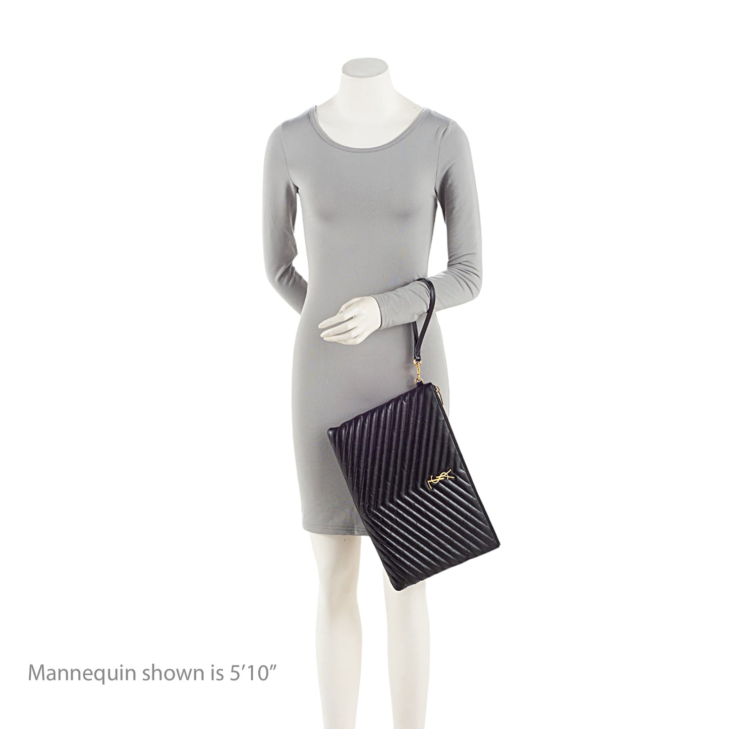 Saint Laurent Matelasse Calfskin Monogram Large Wristlet Cxxp2w