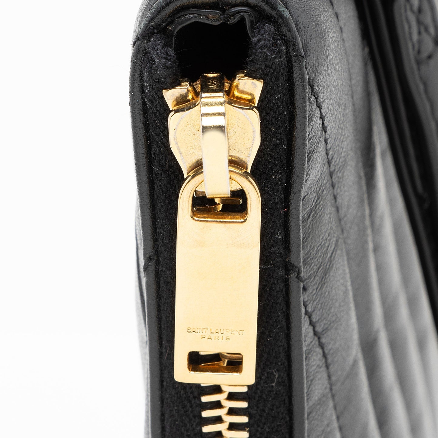 Saint Laurent Matelasse Calfskin Monogram Large Wristlet J3F1B7