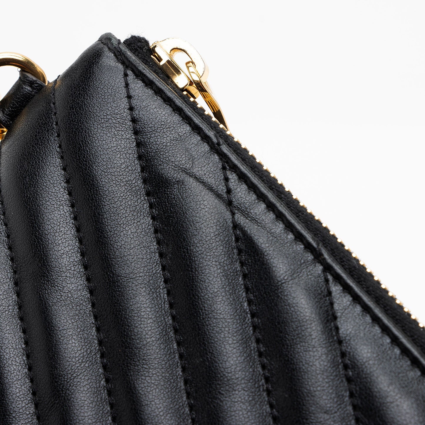Saint Laurent Matelasse Calfskin Monogram Large Wristlet J3F1B7