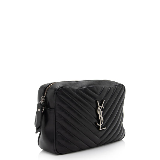 Saint Laurent Matelasse Calfskin Monogram Lou Camera Bag 017geY
