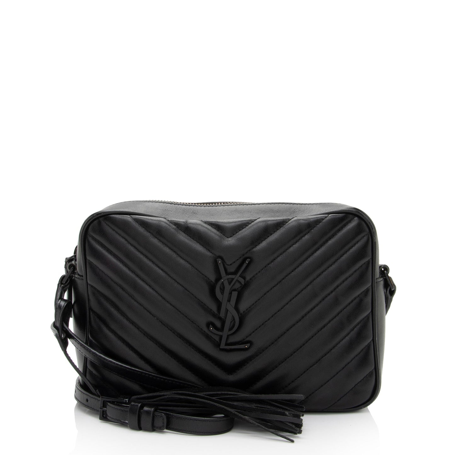 Saint Laurent Matelasse Calfskin Monogram Lou Camera Bag maESsA