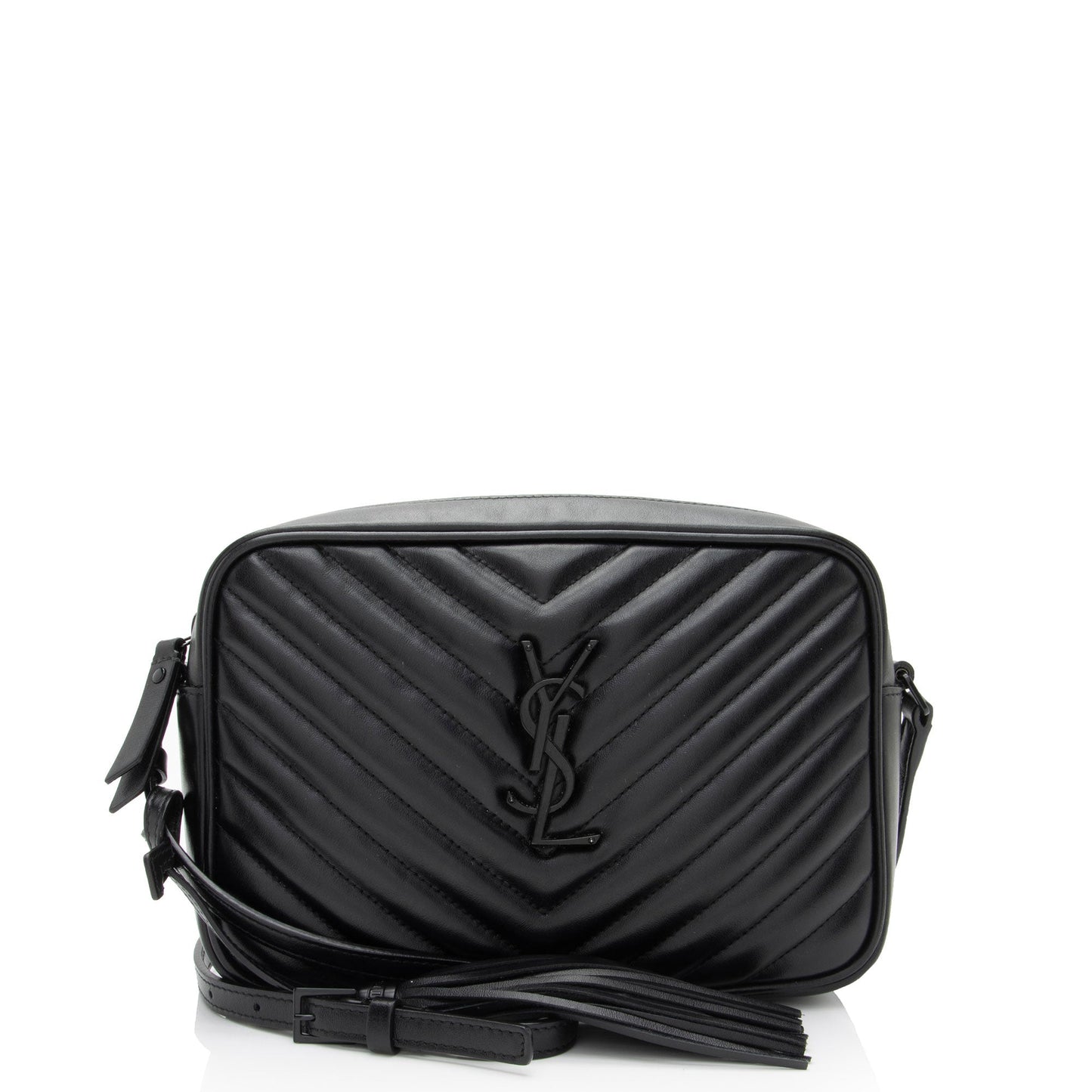 Saint Laurent Matelasse Calfskin Monogram Lou Camera Bag pLUzLE