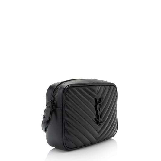 Saint Laurent Matelasse Calfskin Monogram Lou Camera Bag pLUzLE