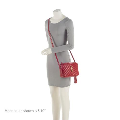 Saint Laurent Matelasse Calfskin Monogram Lou Camera Bag G0FP4A